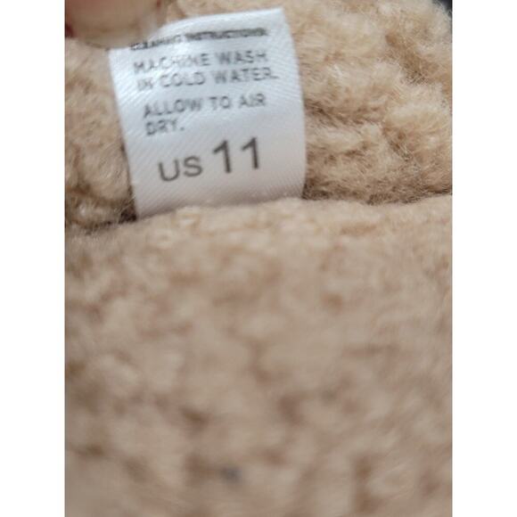 Cobian Mule Clogs Men's Size 11 Brown Striped Faux Fur Lined Round Toe Slip On - Picture 7 of 12